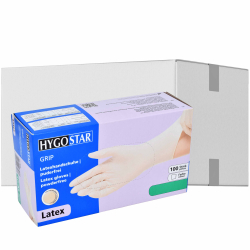 HYGOSTAR Latexhandschuhe Grip