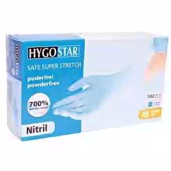 HYGOSTAR Nitrilhandschuh Safe Super Stretch
