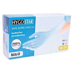 HYGOSTAR Nitrilhandschuh Safe Super Stretch