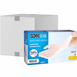 HYGOSTAR Nitrilhandschuh Safe Super Stretch