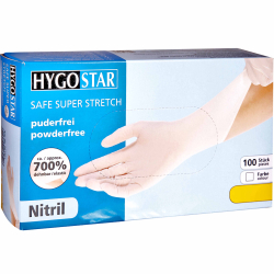 HYGOSTAR Nitrilhandschuh Safe Super Stretch