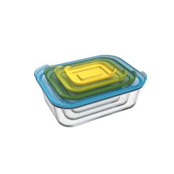 Joseph Joseph Aufbewahrungsdosen Set Nest Glas