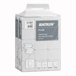 KATRIN Plus Z-Falz Falthandtücher Non Stop M Wide 160 Blatt 615870