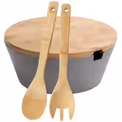 Kesper Obst- & Salatschale mit Besteck 32600
