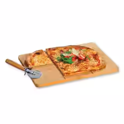 Kesper Pizzabrett mit Pizzaschneider Set