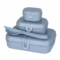 Koziol Lunchbos Set PASCAL READY inkl. Besteck