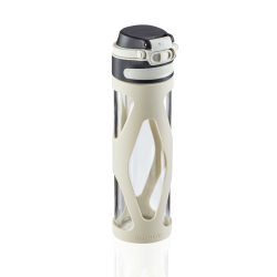 Leifheit Glas Flip Trinkflasche