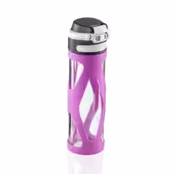 Leifheit Glas Flip Trinkflasche