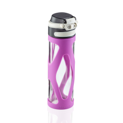 Leifheit Glas Flip Trinkflasche