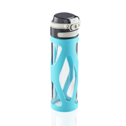 Leifheit Glas Flip Trinkflasche