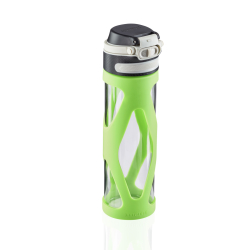 Leifheit Glas Flip Trinkflasche