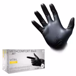MED-COMFORT Black Vitrilhandschuhe