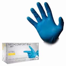MED-COMFORT Blue Vitrilhandschuhe