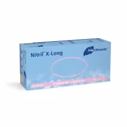 Meditrade Nitril 3000 x-long Blue Untersuchungshandschuh 1282XL