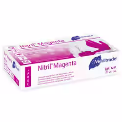 Meditrade Nitril Magenta Untersuchungshandschuh 1287L