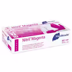Meditrade Nitril Magenta Untersuchungshandschuh 1287M