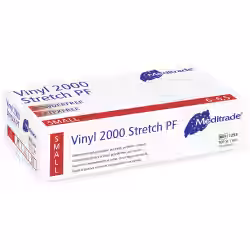 Meditrade Vinyl 2000 Strech PF Untersuchungshandschuh 1253L