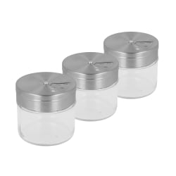 Metaltex 3er Set Gewürzstreuer Glas/Edelstahl 100 ml 259850000