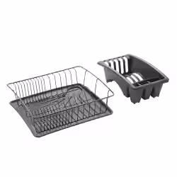 Metaltex Abtropfgestell mit Schale u. Bestecksammler Aquatex Plus 325526000