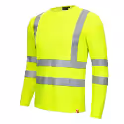 NITRAS Warnschutz Langarmshirt Kl. 3 MOTION TEX VIZ