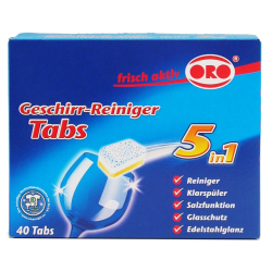 ORO-frisch-aktiv 5in1 Tabs Geschirr-Reiniger Tabs 05074