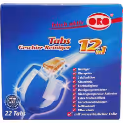 ORO frisch-aktiv Geschirr-Reiniger Tabs 12in1 05028