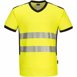 PORTWEST Warnschutz T-Shirt mit V-Ausschnitt PW310