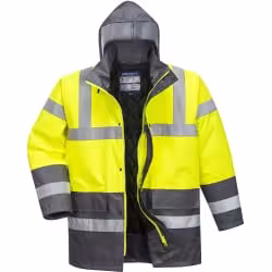 PORTWEST Warnschutz Winterjacke Kontrast Traffic