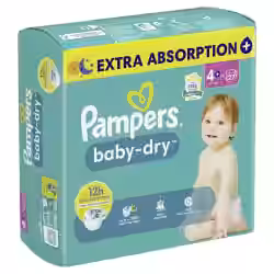 Pampers Baby Dry 4+ Maxi Plus Windeln