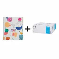 Papernet Aktionsset KIDS Spender Bunte Tiere + Papierhandtücher 421810+416642