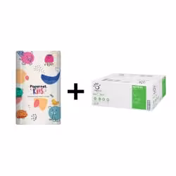 Papernet Aktionsset KIDS Spender Bunte Tiere + Toilettenpapier 421808+407571