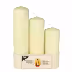 Papstar Kamin- und Laternenkerzen creme 13943