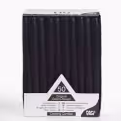 Papstar Leuchterkerzen schwarz 10392