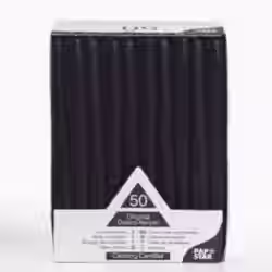 Papstar Leuchterkerzen schwarz 10392