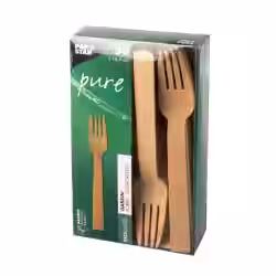 Papstar Pure Bambus Gabeln