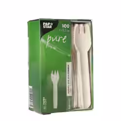 Papstar Pure Kuchen- und Snackgabeln