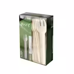 Papstar Pure Papier Gabeln