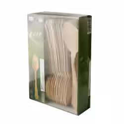 Papstar Pure Vintage Holz Löffel 88140