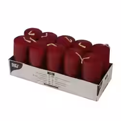 Papstar Stumpenkerzen bordeaux 17914