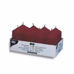 Papstar Stumpenkerzen bordeaux 17983