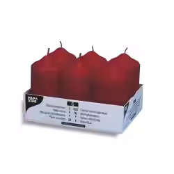 Papstar Stumpenkerzen bordeaux 17993