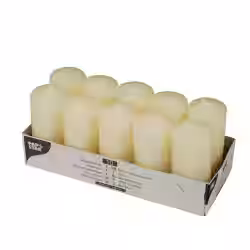 Papstar Stumpenkerzen creme 17912