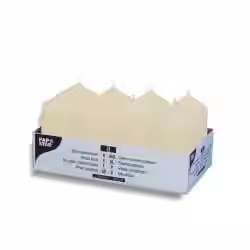 Papstar Stumpenkerzen creme 17981