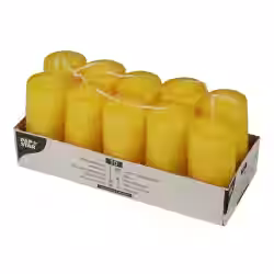 Papstar Stumpenkerzen goldgelb 17917