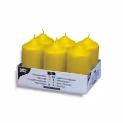 Papstar Stumpenkerzen goldgelb 17996