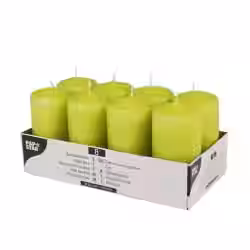 Papstar Stumpenkerzen kiwi 10583