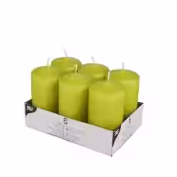 Papstar Stumpenkerzen kiwi 10584