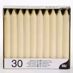 Papstar Tafelkerzen creme 13706