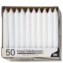 Papstar Tafelkerzen weiß 13800