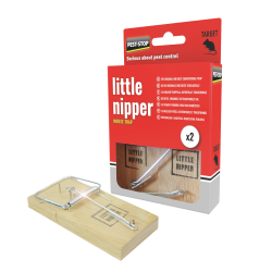 Pest-Stop Little Nipper Mouse Trap Mausefallen Holz PSLNMB